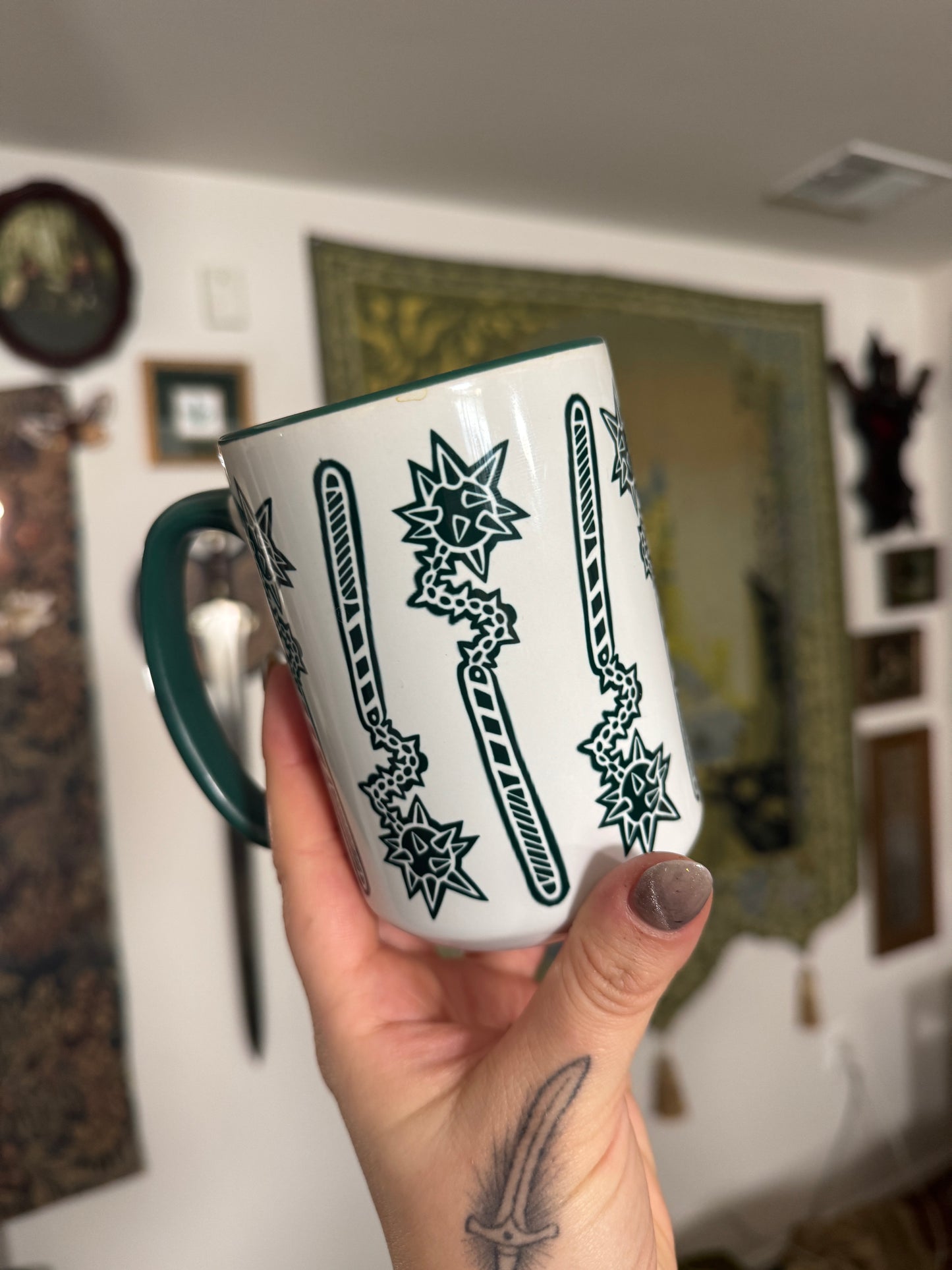 Green Flail Mug