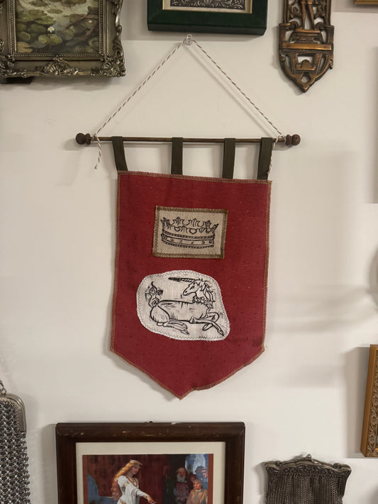 Small Handprinted Medieval Banner