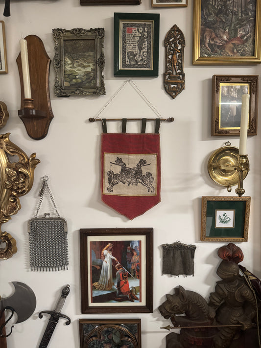 Small Handprinted Medieval Banner