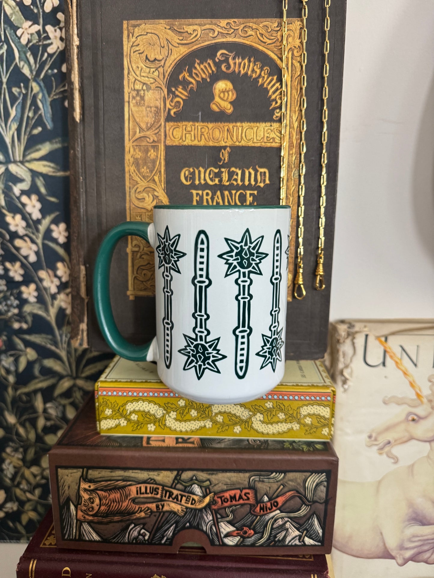 Green Morningstar Mug