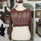 Gothic Ruins Crop Sweater