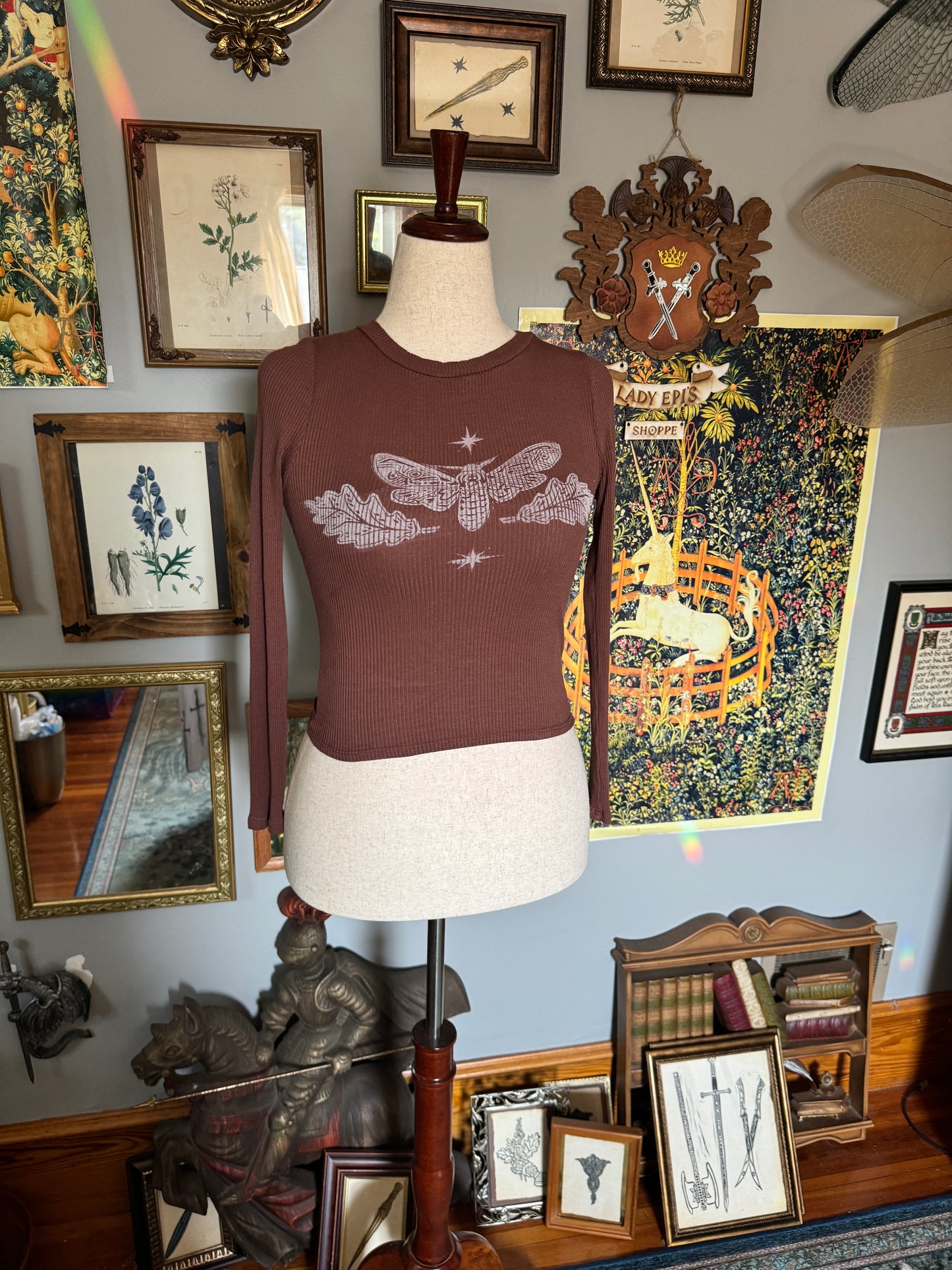 Death's-Head Moth Crop Top