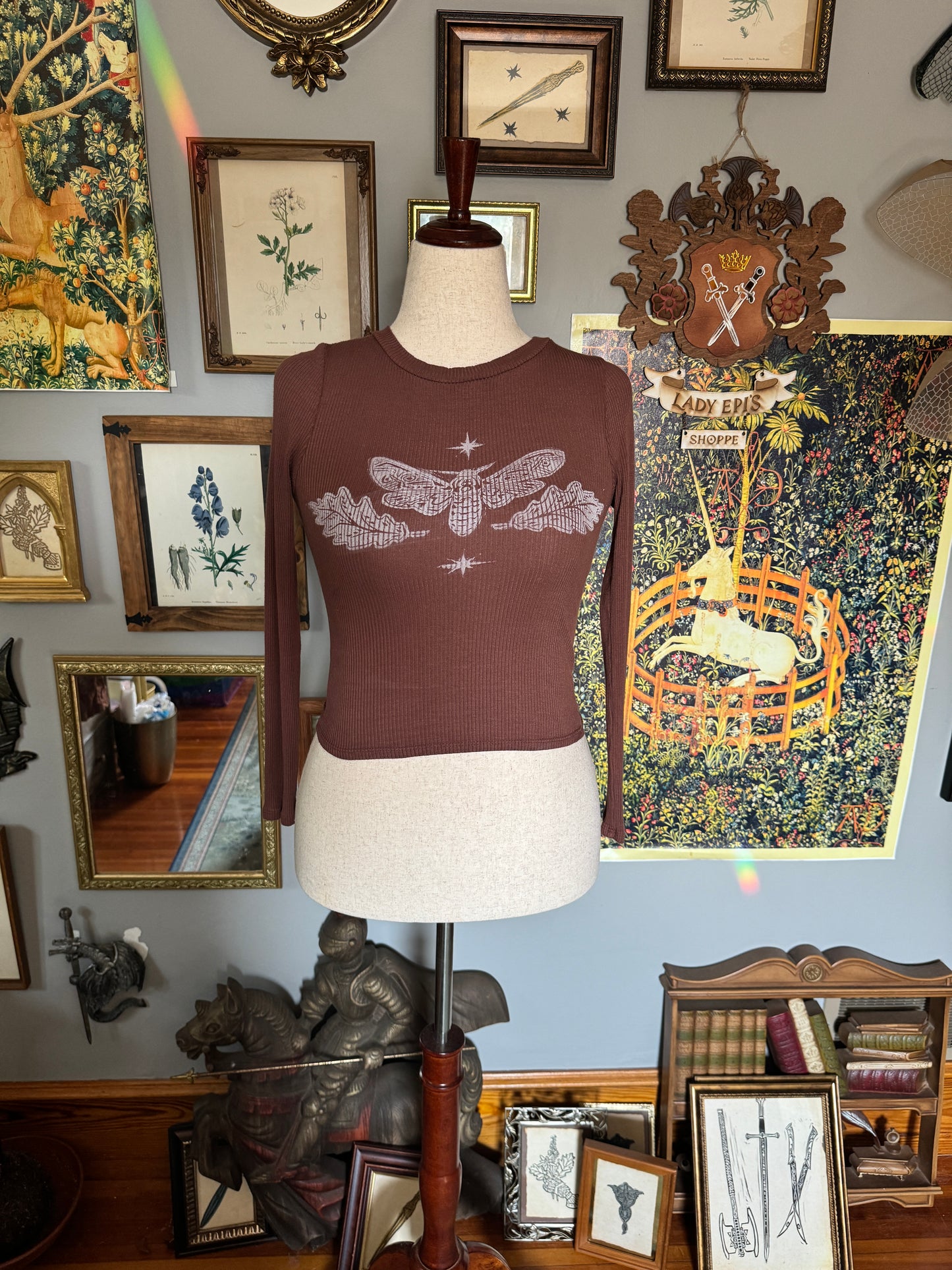 Death's-Head Moth Crop Top