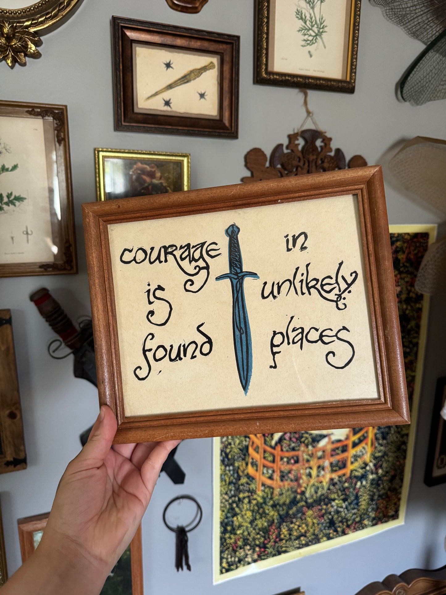 Halfling's Courage Framed Print