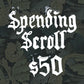 Spending Scroll (gift cards)