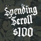 Spending Scroll (gift cards)