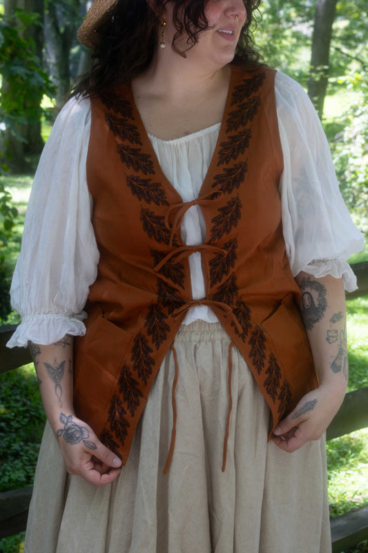 Pre-Order Longline Oak Leaf Vest